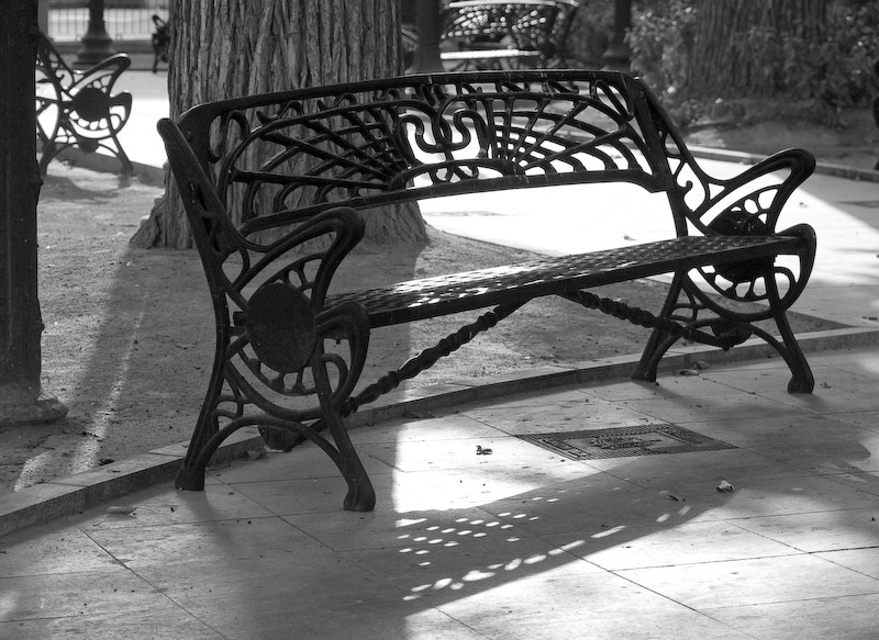 Bench, contre-jour