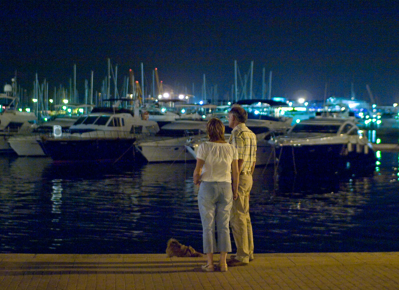 Enjoying the evening