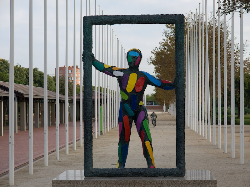 In the Olympic village